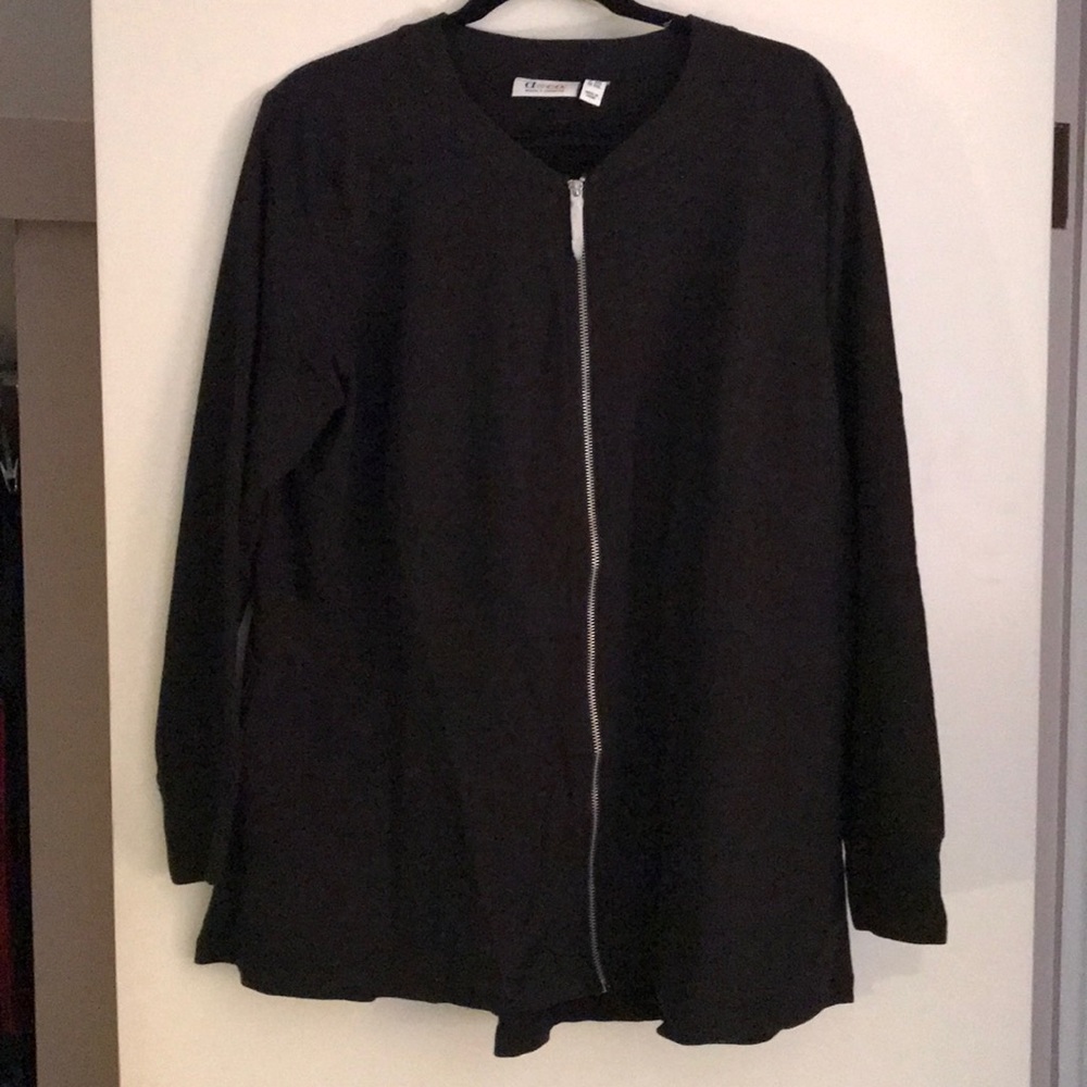Denim & Co terry knit jacket